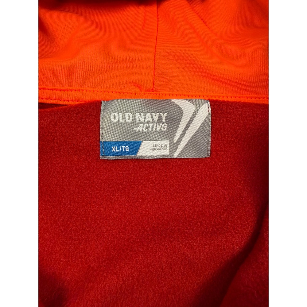 Old Navy Active Red Full Zip Hoodie‎ Jacket Athletic Men's XL Athleisure casual - Picture 7 of 7